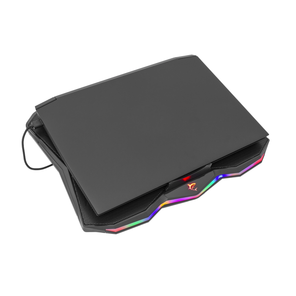 Hladnjak za prijenosno računalo White Shark GCP-03 Glacier, RGB, do 17.3", crni - Slika 3