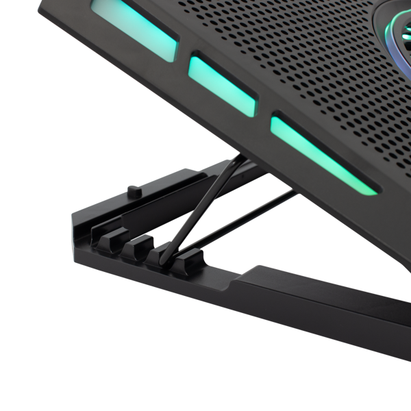 Hladnjak za prijenosno računalo White Shark GCP-13 Aurora, do 17.3", RGB, crni - Slika 4