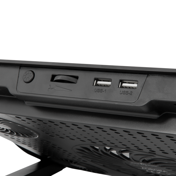 Hladnjak za prijenosno računalo White Shark GCP-13 Aurora, do 17.3", RGB, crni - Slika 6