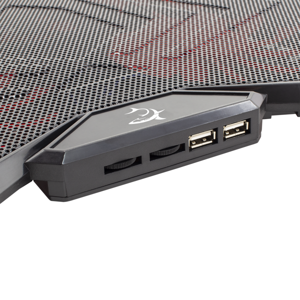 Hladnjak za prijenosno računalo White Shark GCP-29 Ice Wizard, do 17.3", crveno LED, crni - Slika 3