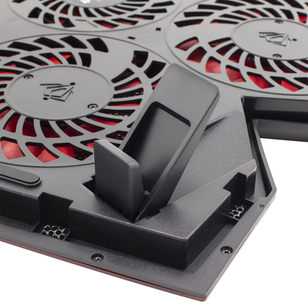 Hladnjak za prijenosno računalo White Shark GCP-29 Ice Wizard, do 17.3", crveno LED, crni - Slika 4