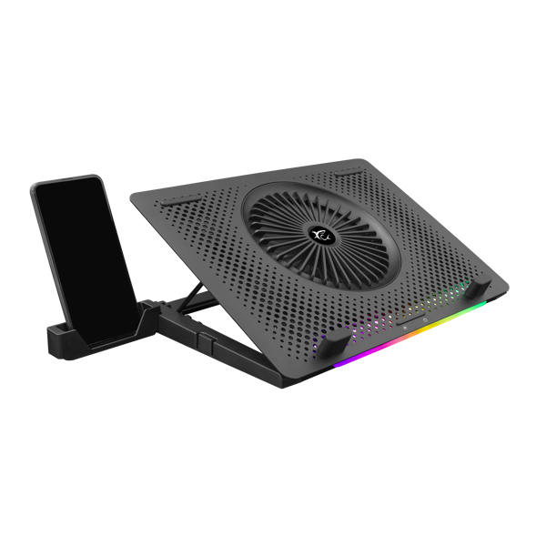 Hladnjak za prijenosno računalo White Shark GCP-33 Ice Master, do 15.6", RGB, crni - Slika 1