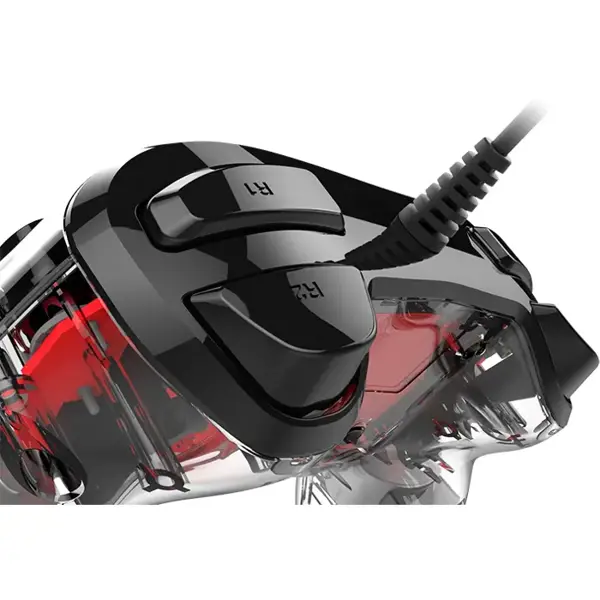 Kontroler Nacon Compact Illuminated, žičani, PC, PS4, prozirno-crveni - Slika 8