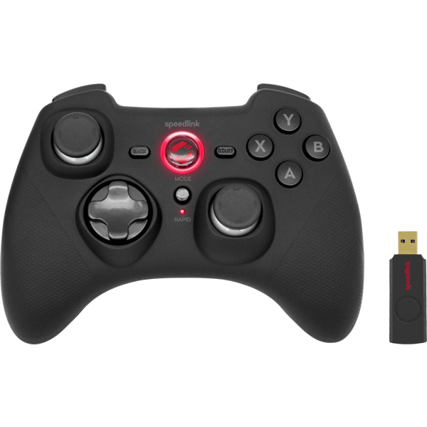 Kontroler Speedlink Rait, bežični, PC, PS3, Switch, crni - Slika 1