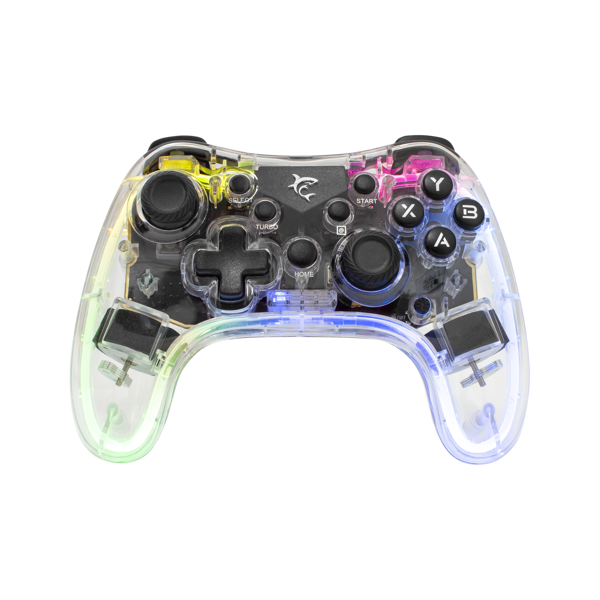 Kontroler White Shark GPW-8039 Legion Wireless, bežični, PC, PS3, PS4, Nintendo Switch, RGB, prozirni - Slika 1