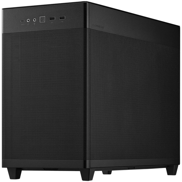 Kućište Asus Prime AP201 TG, Small tower, kaljeno staklo, bez napajanja, Micro ATX, crno - Slika 2