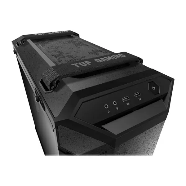 Kućište Asus TUF Gaming GT501, Mid tower, kaljeno staklo, bez napajanja, E-ATX, crno - Slika 1