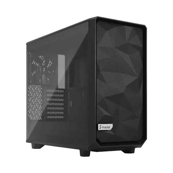 Kućište Fractal Meshify 2 Lite, Full Tower, kaljeno staklo, bez napajanja, E-ATX, crno - Slika 1