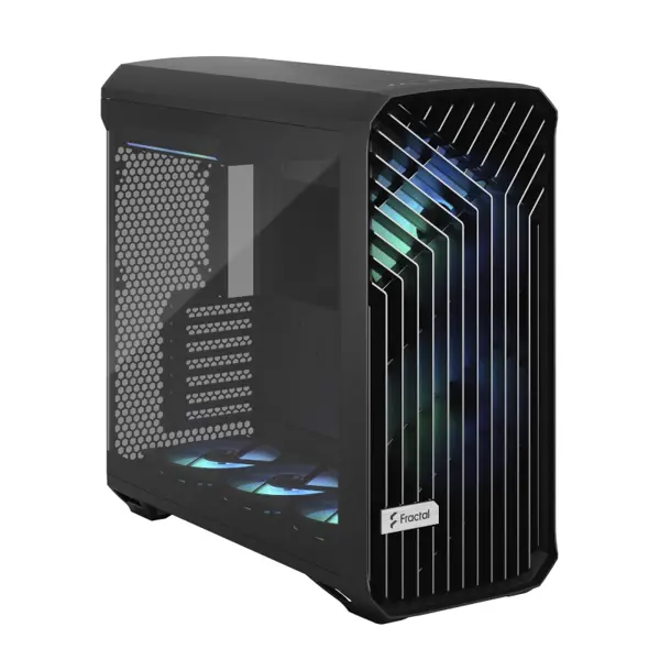 Kućište Fractal Torrent Black RGB TG Light Tint, Full tower, kaljeno staklo, RGB, bez napajanja, E-ATX, crno - Slika 1