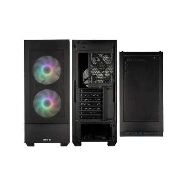 Kućište Lian Li Lancool 205 Mesh C, Midi Tower, kaljeno staklo, bez napajanja, ATX, crno - Slika 2