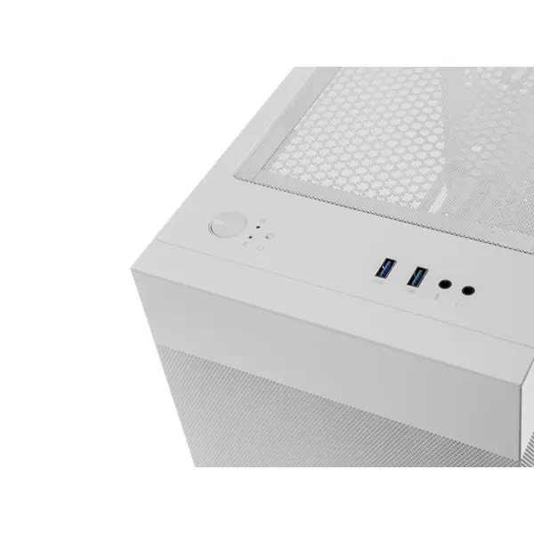 Kućište Lian Li Lancool 205M Mesh, Mini Tower, kaljeno staklo, bez napajanja, Micro-ATX, bijelo - Slika 4