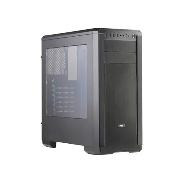Kućište MS Fighter V305, Midi tower, akril, bez napajanja, ATX, crno - Slika 1