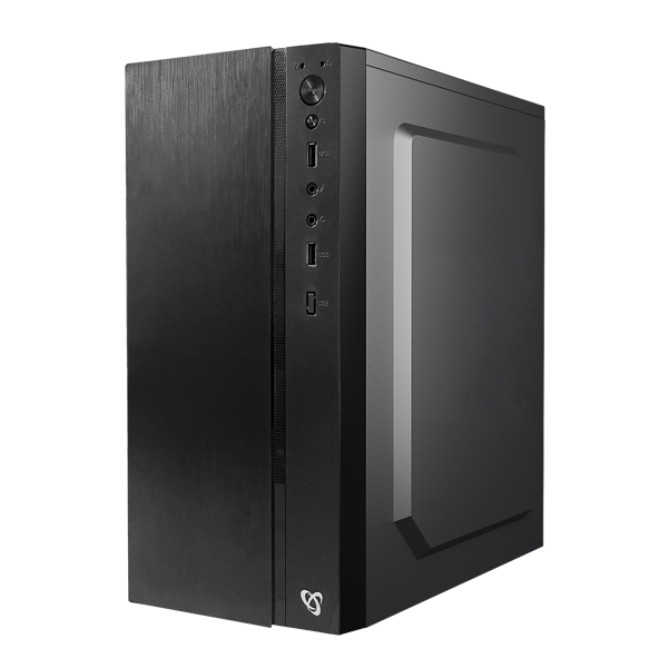 Kućište SBOX PCC-05, Mid tower, bez napajanja, Micro ATX, crno - Slika 2