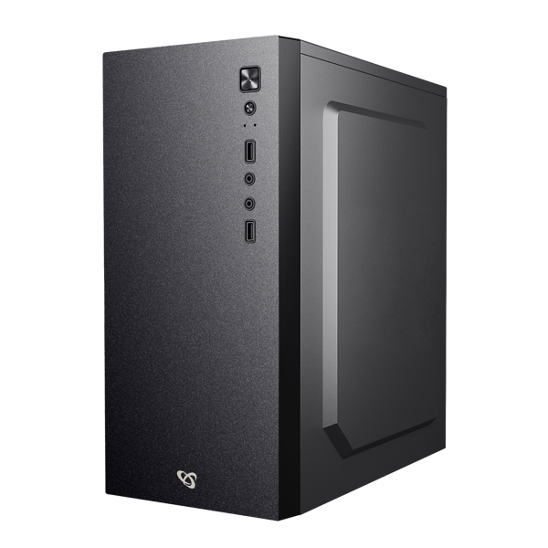 Kućište SBOX PCC-12, Mid tower, bez napajanja, Micro ATX, crno - Slika 2