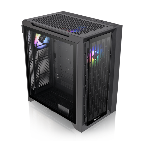 Kućište Thermaltake C700 TG ARGB, Mid tower, kaljeno staklo, bez napajanja, E-ATX, crno - Slika 2