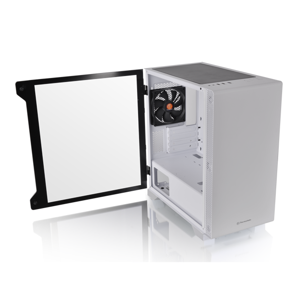 Kućište Thermaltake S100 TG Snow, Micro tower, kaljeno staklo, bez napajanja, Micro ATX, bijelo - Slika 4