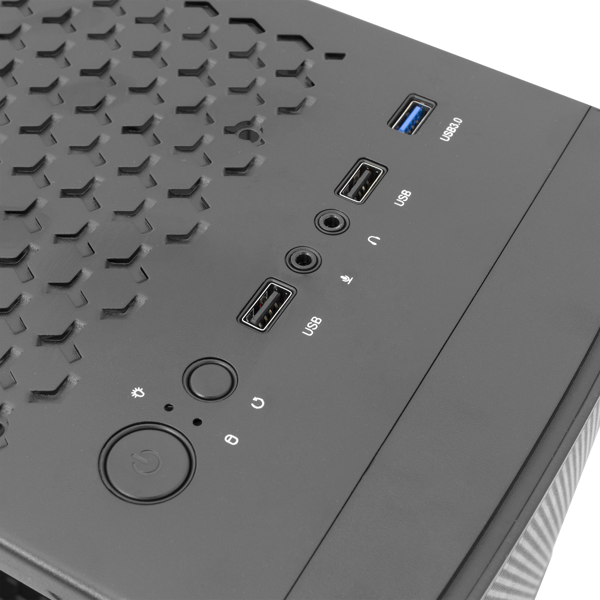 Kućište White Shark GCC-2103 Panzer, Midi tower, akril, bez napajanja, ATX, RGB, crno - Slika 4