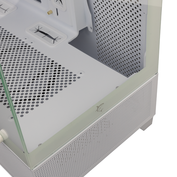 Kućište White Shark GCC-2304 Torpedo Vector, Midi tower, kaljeno staklo, bez napajanja, Micro ATX, bijelo - Slika 4