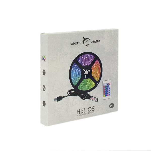 LED traka White Shark LED-03 Helios, 3.0m, s daljinskim, RGB - Slika 7
