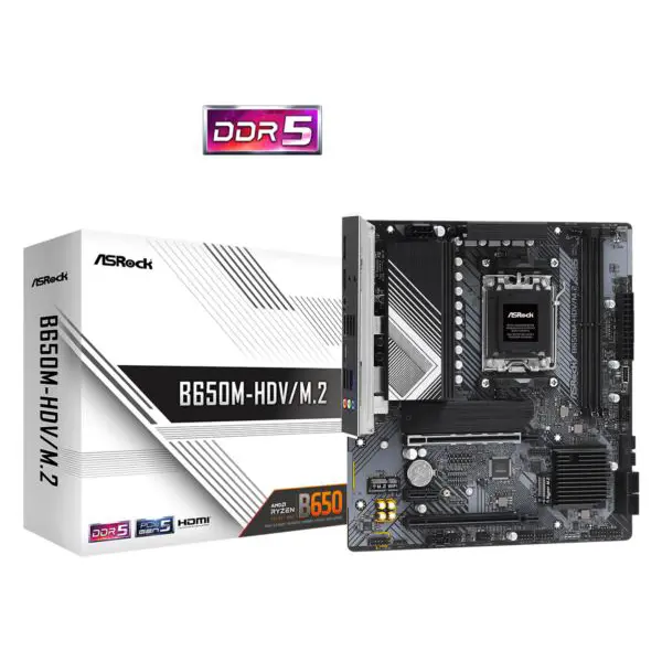 Matična ploča ASRock B650M-HDV/M.2, AMD AM5, Micro ATX - Slika 1
