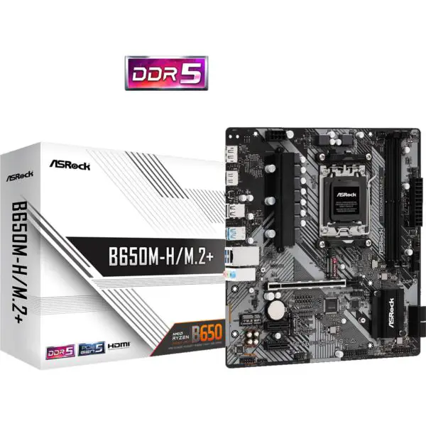 Matična ploča ASRock B650M-H/M.2+, AMD AM5, Micro ATX - Slika 1