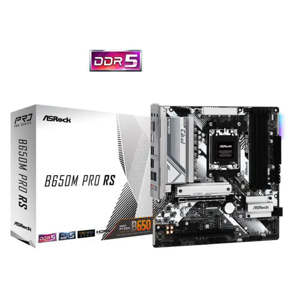 Matična ploča ASRock B650M Pro RS, AMD AM5, Micro ATX - Slika 1