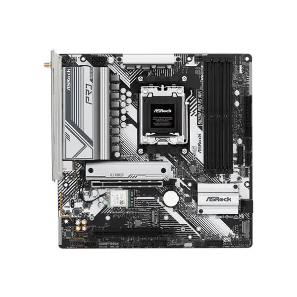 Matična ploča ASRock B650M Pro RS WiFi, AMD AM5, WiFi, Bluetooth, Micro ATX - Slika 1