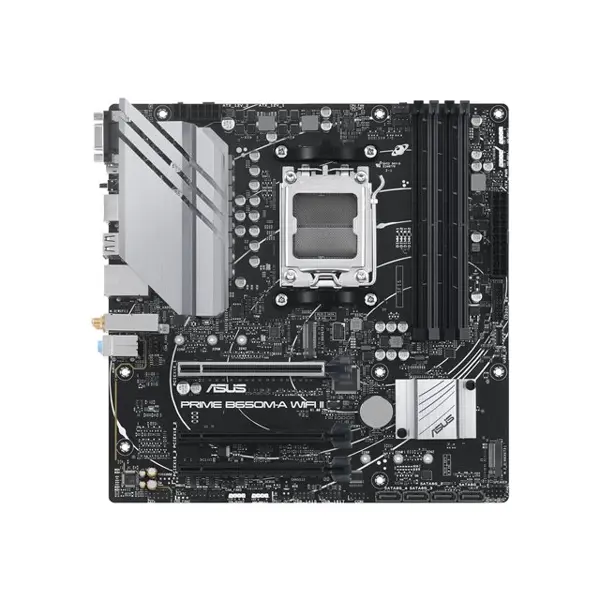 Matična ploča Asus Prime B650M-A WiFi II, AMD AM5, WiFi, Bluetooth, Micro ATX - Slika 1