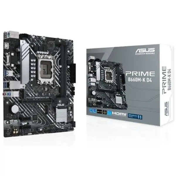 Matična ploča Asus Prime B660M-K D4 DDR4, Intel LGA1700, Micro ATX - Slika 1