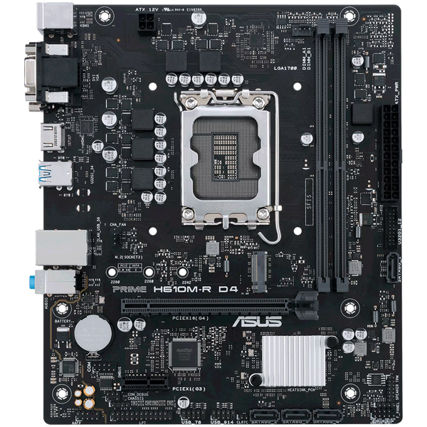 Matična ploča Asus Prime H610M-R D4 DDR4, Intel LGA1700, Micro ATX - Slika 2