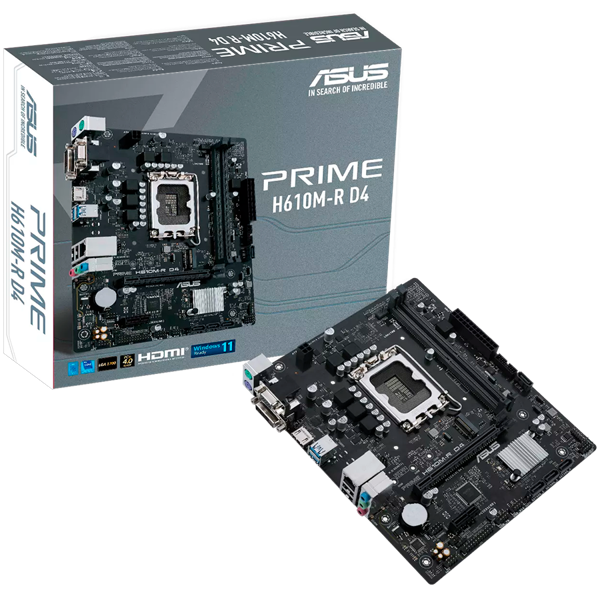 Matična ploča Asus Prime H610M-R D4 DDR4, Intel LGA1700, Micro ATX - Slika 1