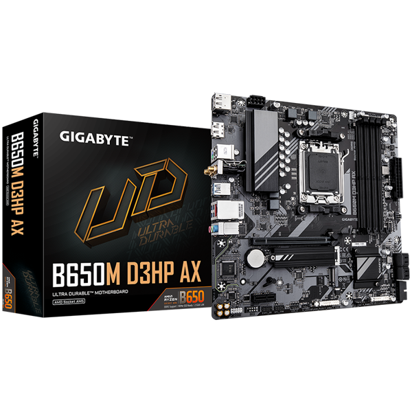 Matična ploča Gigabyte B650M D3HP AX, AMD AM5, WiFi, Bluetooth, Micro ATX - Slika 1