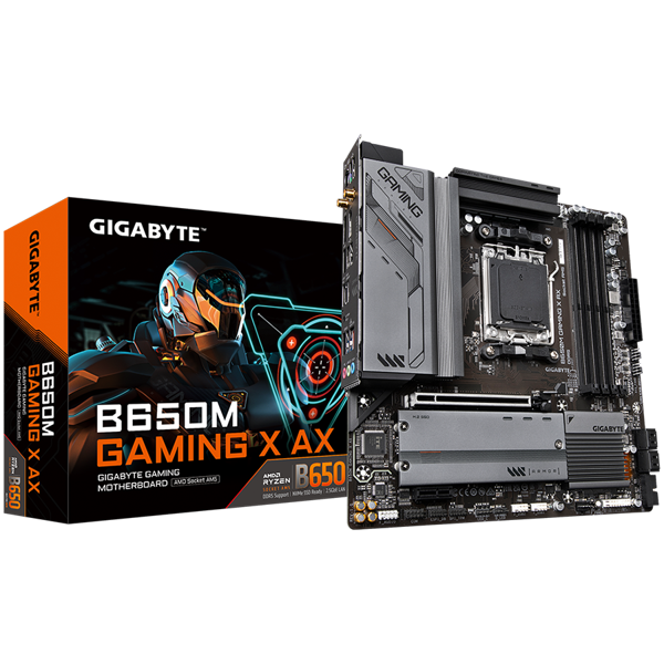 Matična ploča Gigabyte B650M Gaming X AX, AMD AM5, WiFi, Bluetooth, Micro ATX - Slika 1