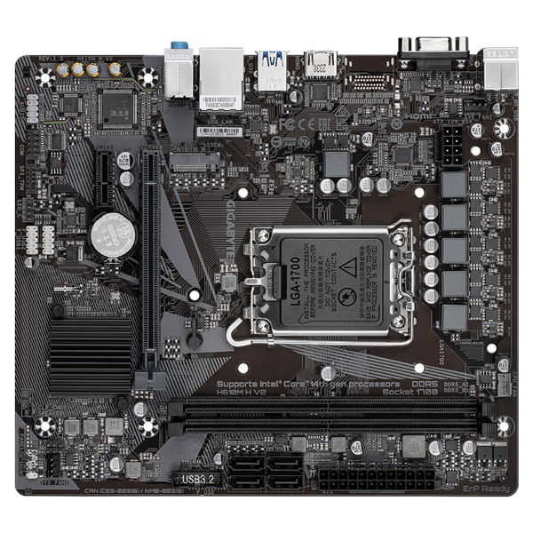 Matična ploča Gigabyte H610M H V2 DDR5, Intel LGA1700, Micro ATX - Slika 2