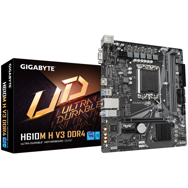 Matična ploča Gigabyte H610M H V3 DDR4, Intel LGA1700, Micro ATX - Slika 1