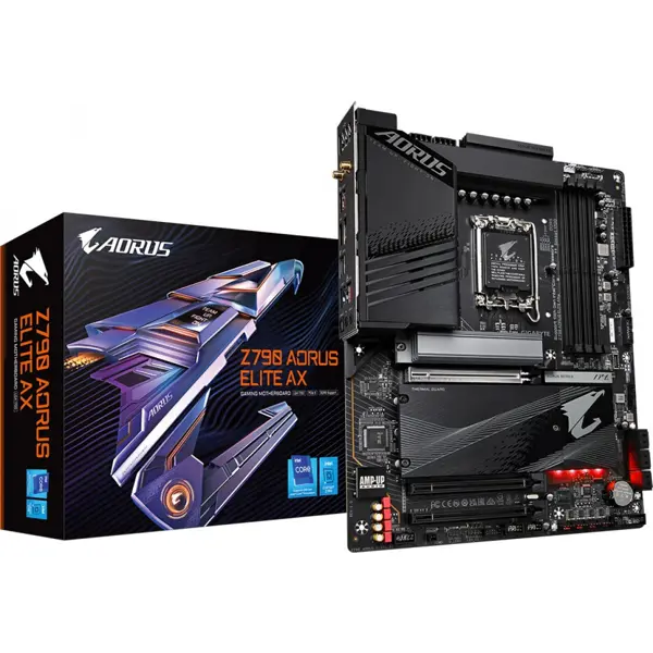 Matična ploča Gigabyte Z790 Aorus Elite AX DDR5, Intel LGA1700, WiFi, Bluetooth, ATX - Slika 1