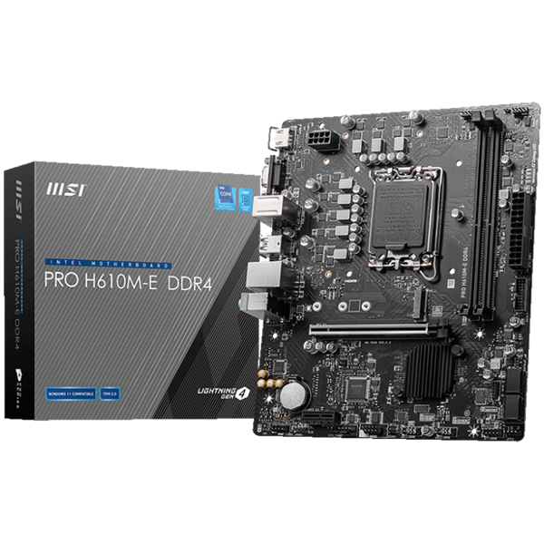 Matična ploča MSI Pro H610M-E DDR4, Intel LGA1700, Micro ATX - Slika 1