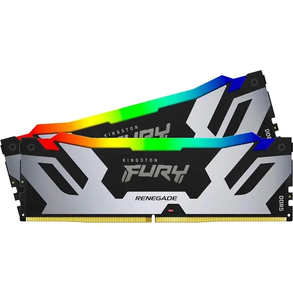 Memorija Kingston Fury Renegade Silver RGB XMP, 32GB (2x16GB), DDR5 6000MHz, CL32 - Slika 1