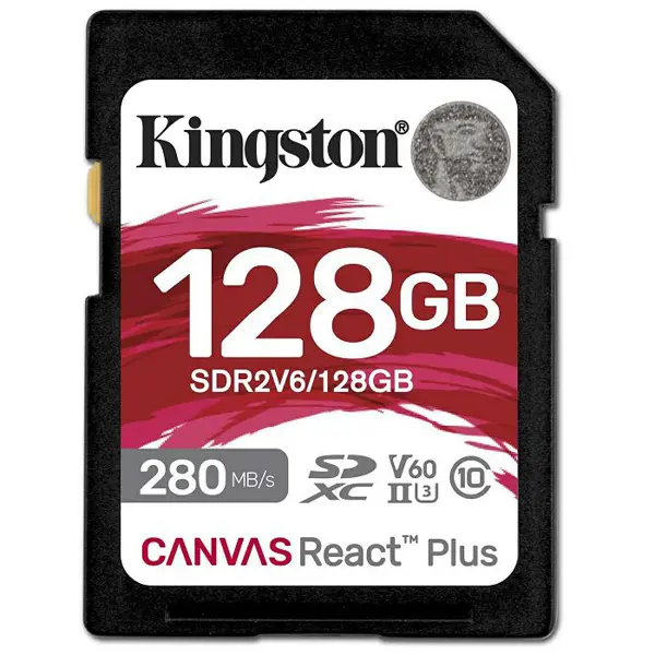 Memorijska kartica Kingston Canvas React Plus V60, SDXC, HC Class 10, 128GB - Slika 1