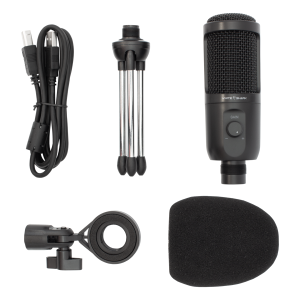 Mikrofon White Shark DSM-03 Taus, crni - Slika 4