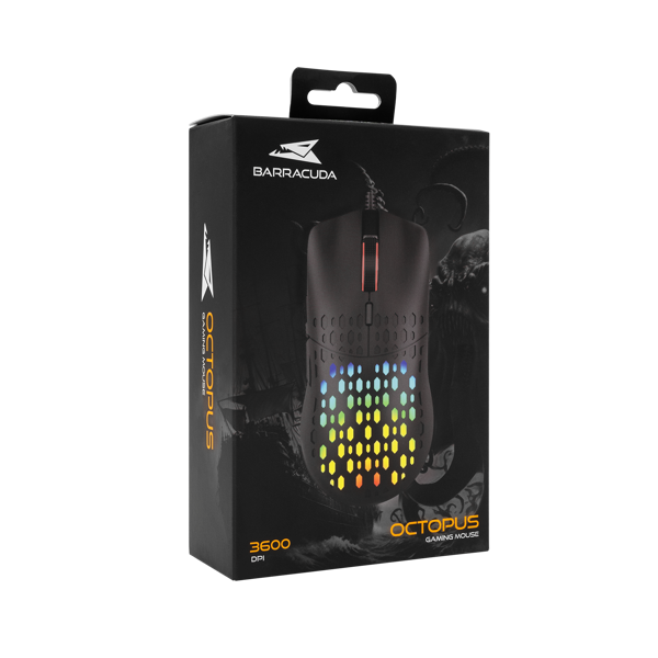 Miš Baracuda BGM-021 Octopus, žičani, gaming, 3600DPI, LED, crni - Slika 7