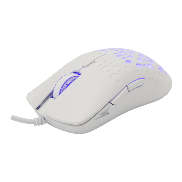 Miš Baracuda BGM-022 Octopus, žičani, gaming, 3600DPI, LED, bijeli - Slika 2