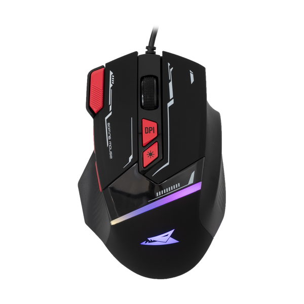 Miš Baracuda BGM-041 Manta, žičani, gaming, 12800DPI, RGB, crni - Slika 1