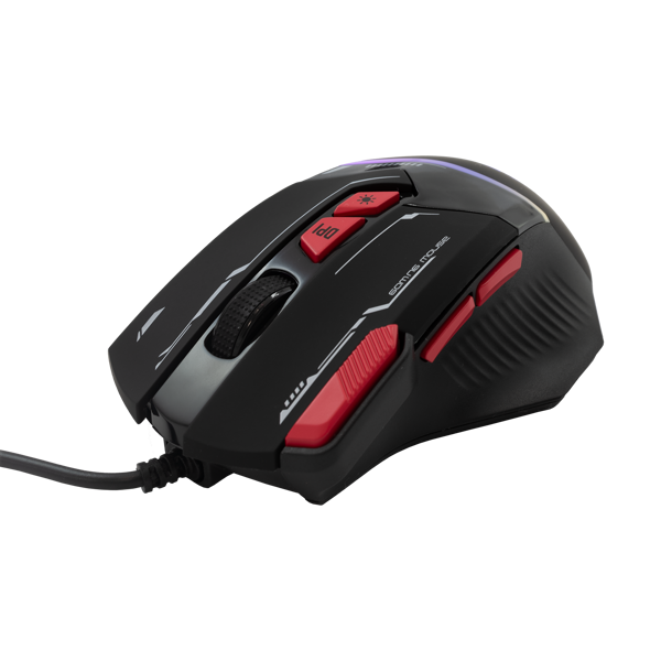 Miš Baracuda BGM-041 Manta, žičani, gaming, 12800DPI, RGB, crni - Slika 4