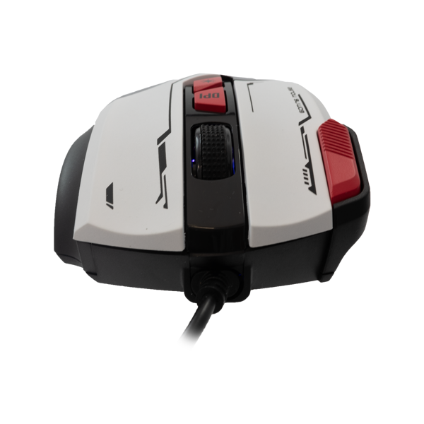 Miš Baracuda BGM-042 Manta, žičani, gaming, 12800DPI, RGB, bijeli - Slika 4