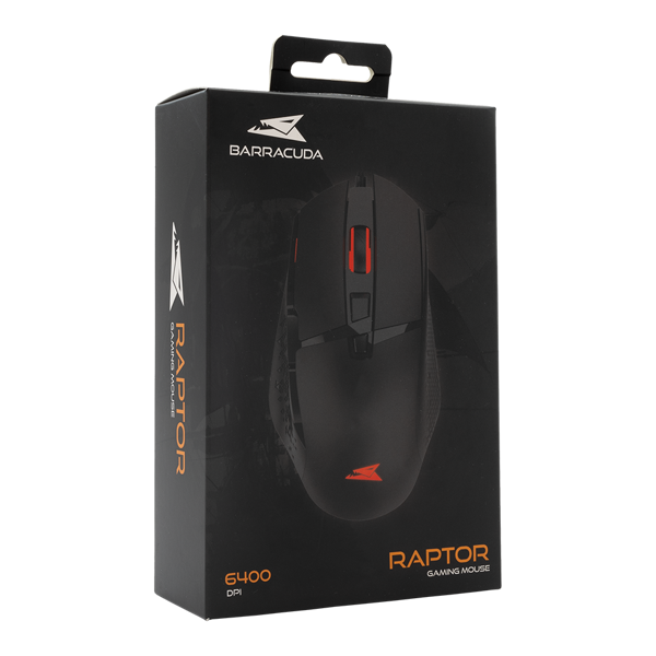Miš Baracuda BGM-051 Raptor, žičani, gaming, 6400DPI, LED, crni - Slika 6