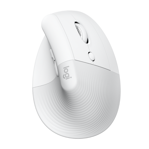Miš Logitech Lift, bežični, vertikalni, ergonomski, bijeli - Slika 1