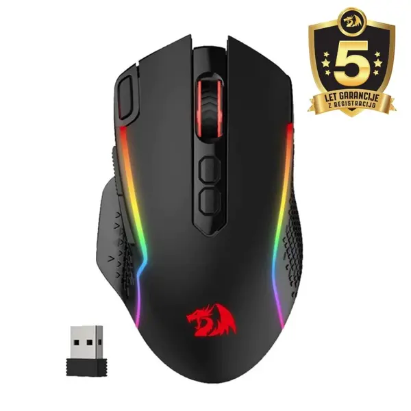 Miš Redragon Taipan Pro M810 RGB, bežični, gaming, 10000DPI, crni - Slika 1