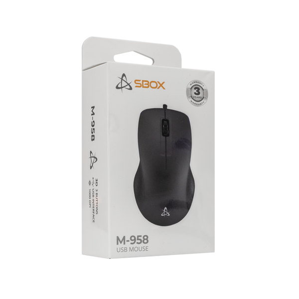 Miš SBOX M-958, žičani, crni - Slika 7