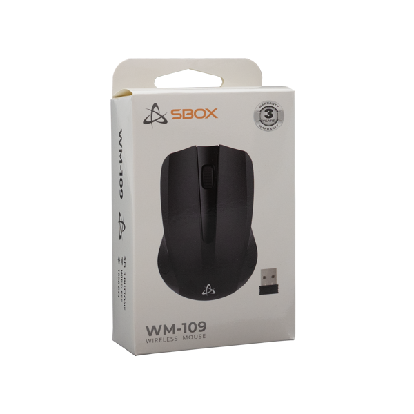 Miš SBOX WM-109, bežični, crni - Slika 6